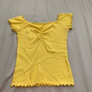 Yellow Off the shoulder top